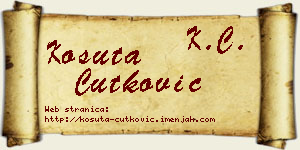Košuta Ćutković vizit kartica